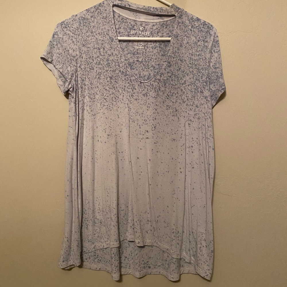 Light blue top